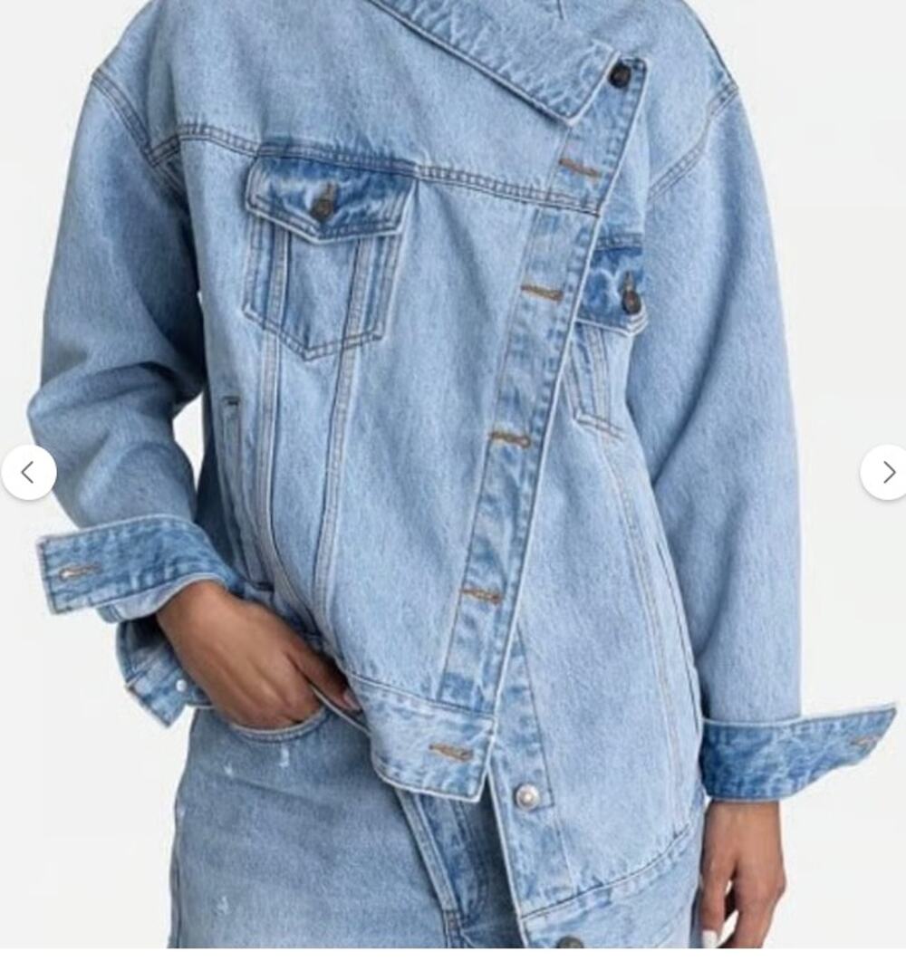 KBB by Kahlana Light Wash Blue Jacket L